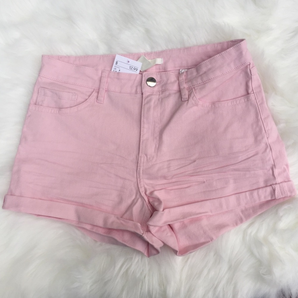 NEW H&M pink shorts size 6 & 8